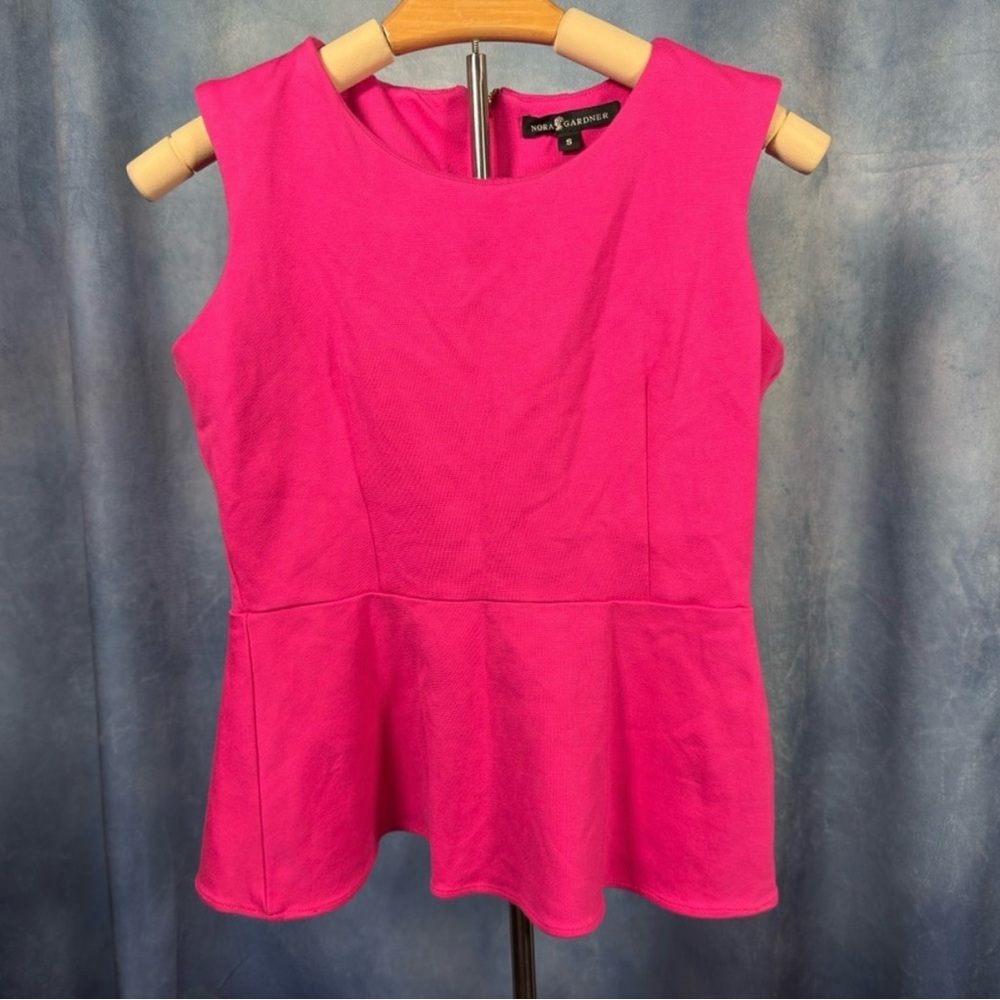 Nora Gardner Pink Peplum Top and Pencil Skirt Set